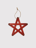 Leather Star Ornaments