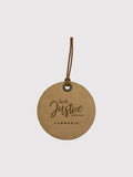 Seek Justice Leather Ornament